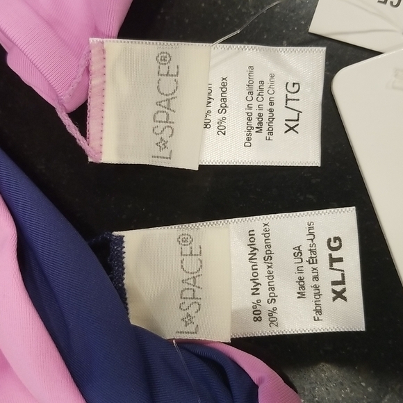 💕L*SPACE💕 Color Block Bikini Set: Ringo Top + Mercury Classic Bottom XL NWT - Picture 15 of 16